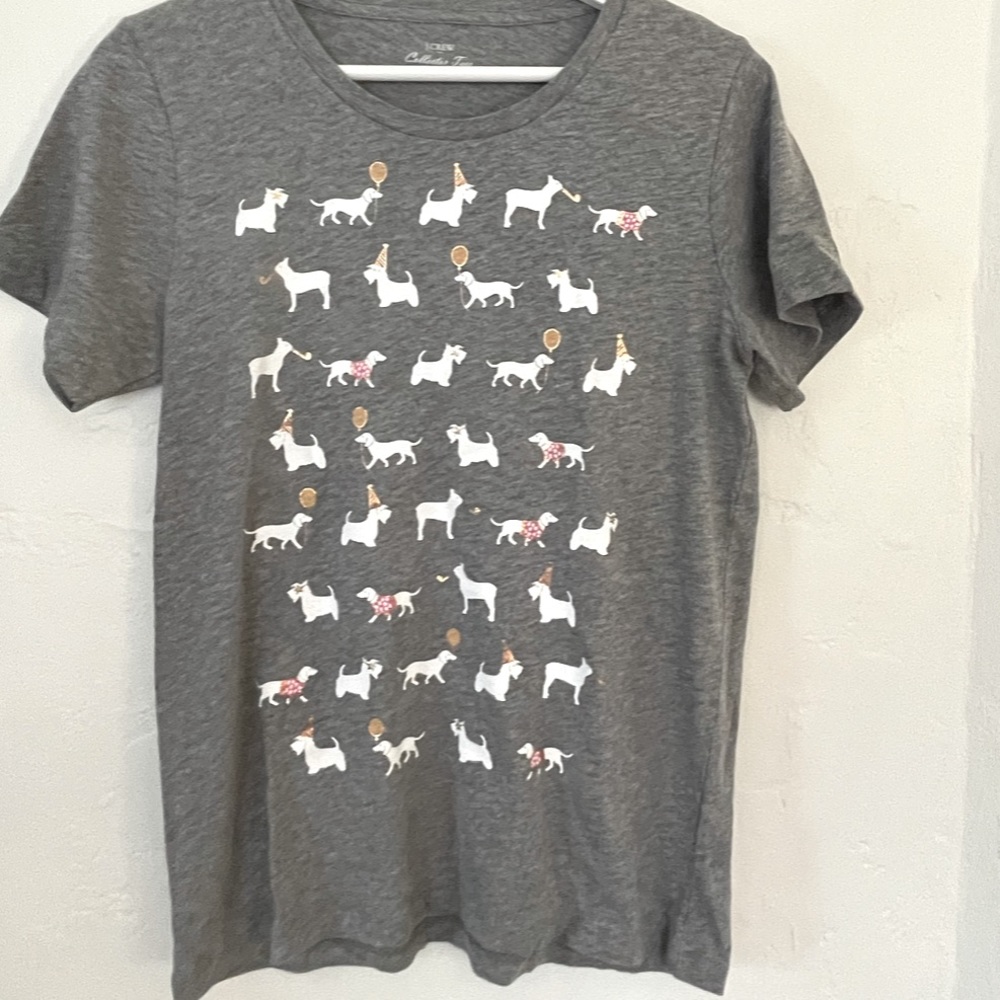 J. Crew Dog Printed Collector Tee